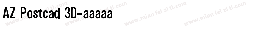 AZ Postcad 3D字体转换
